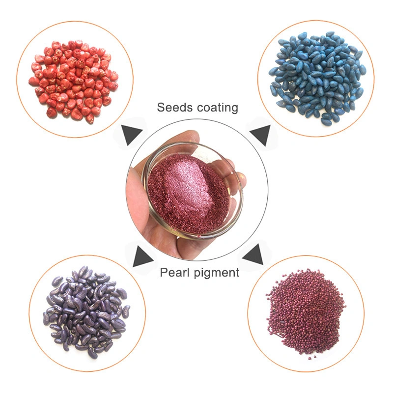 El recubrimiento de semillas con perla perlado de polvo de pigmento en polvo de mica para recubrimiento de semillas