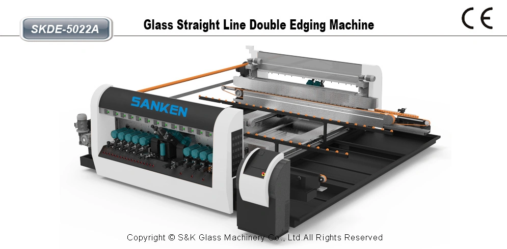 Sanken Glass High-Accuracy Double Edging Machine Tempered Glass Edging Polishing Line