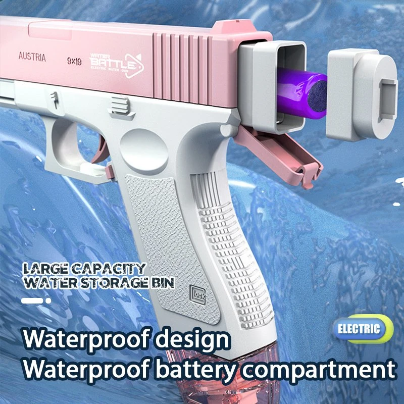 Kids Swimming Pool Beach Outdoor Party Water Blaster High Capacity Automatic Electric Squirt Water Gun Toy with Expansion