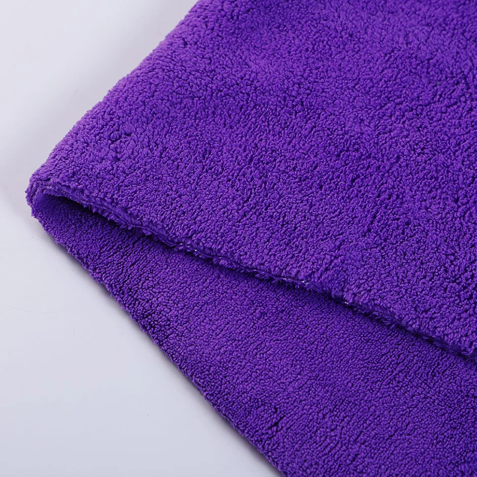 500GSM 16&amp;rdquor; X16&amp;rdquor; 70 % polyester / 30 % polyamide maquillage sud-coréen extrêmement peluche, serviette en microfibre de haute qualité