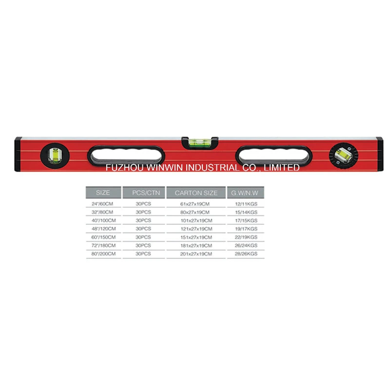 Heavy Duty Aluminum Alloy Spirit Level (WW-ZL01)