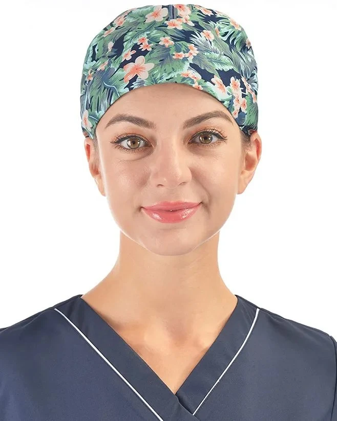 Promotion de la mode personnalisé le coton unisexe capuchon de protection de travail réglable quotidienne Unisex Scrub Cap