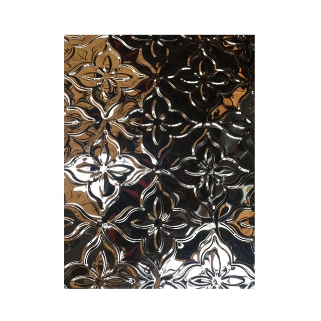 Decorative Stainless Steel Wall Panel Decor 304 Stamping Embossed Stainless Steel Sheet Plate