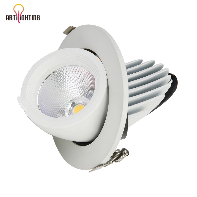 5000K 25W 35W High Power LED Spot Light with White Aluminum Housing Adjustable