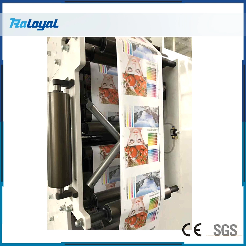 Factory Price High Precision Automatic Roll to Roll Vertical Flexo Label Printing Machine with Die Cut Station Cold Stamping