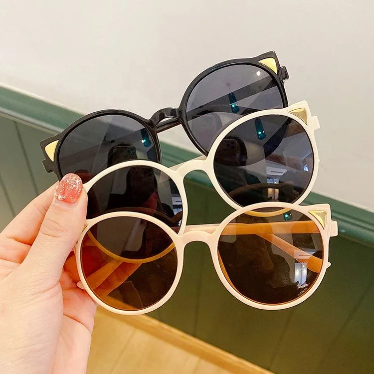 New Arrival Fashion Children Cat Eye Shape Kids Shades Sunglasses