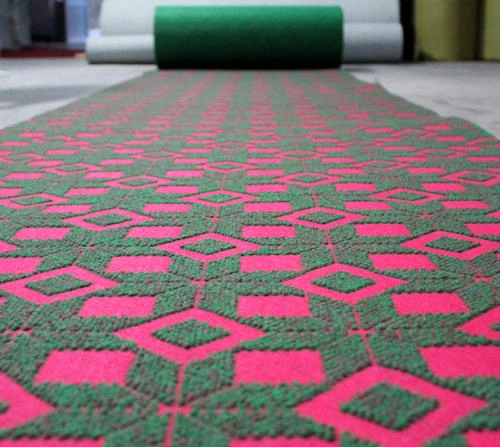 Polyester Double Color Jacquard Non Woven Needle Punched Carpet