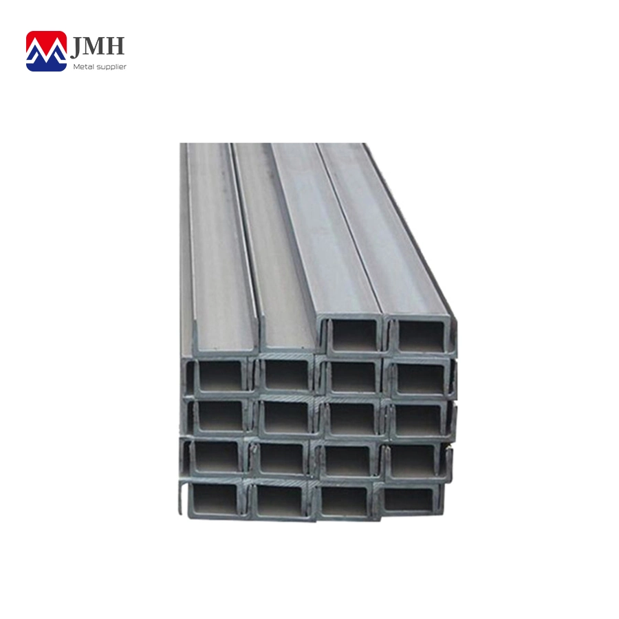 Laminado en Caliente A36/SS400/P235/norma JIS Ms/carbono galvanizado o inoxidable recubierto de zinc/ canal de la sección de perfil de acero