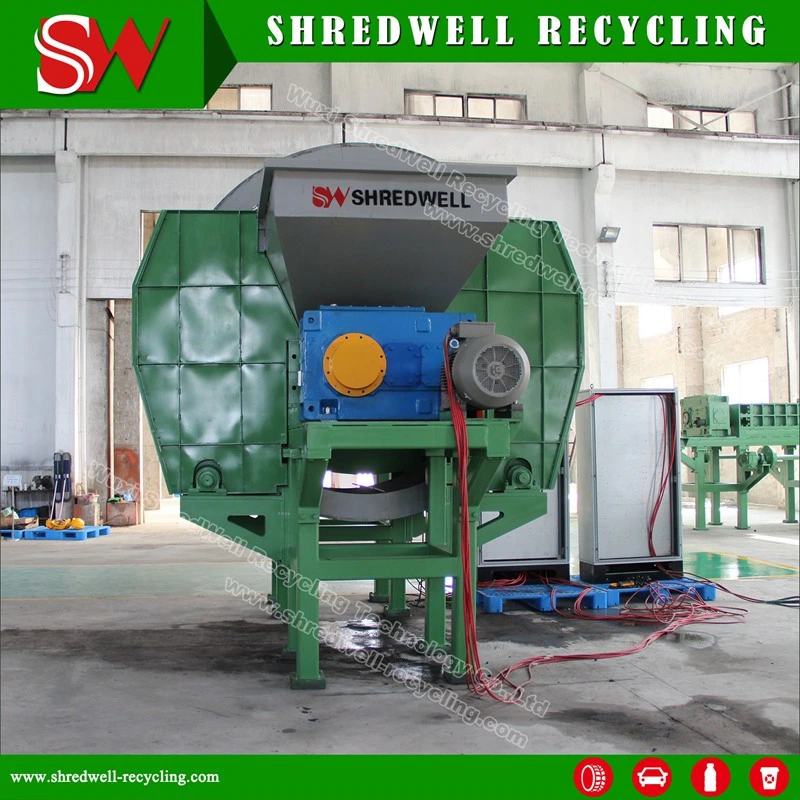 Tire Recycling Plant for Truck Tire Shredding to Make Wire Free Rubber Mulch