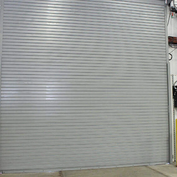 Спиральная высокоскоростная роликовая гараж с роликовыми шторками из алюминиевого сплава серого цвета Дверь