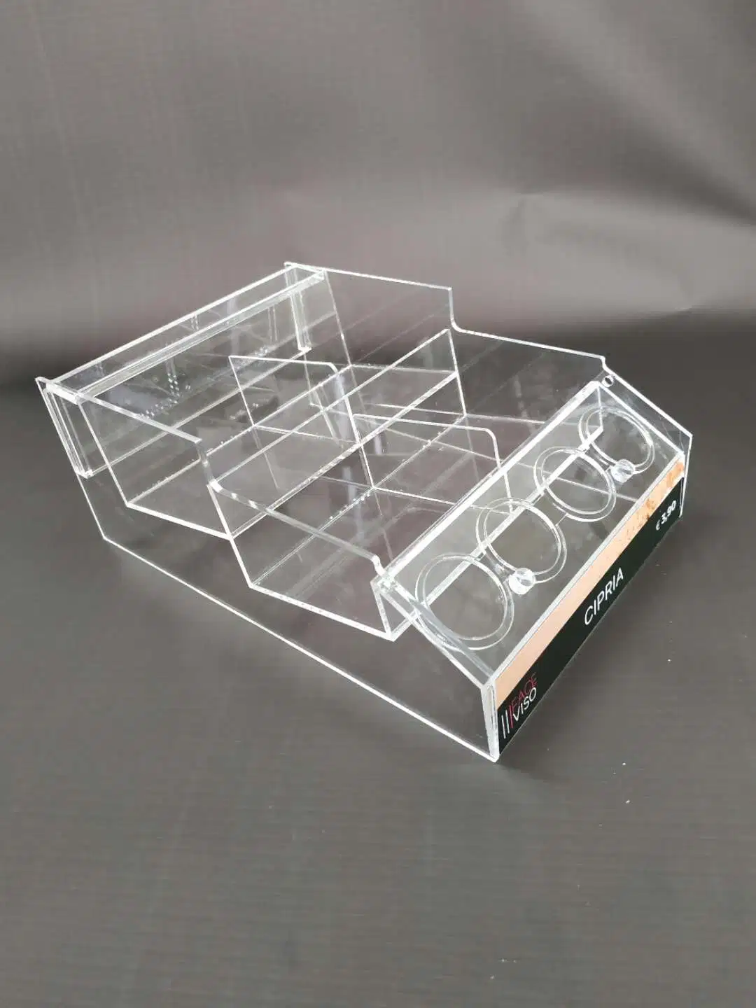 Boîte de présentation en plastique transparent boîte de vente au détail pour les bâtons à lèvres