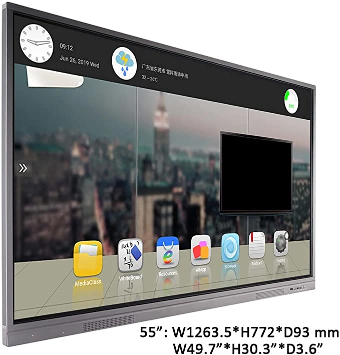 55 Inches Smart Interactive Electronic Whiteboard for Class Teacher Teaching