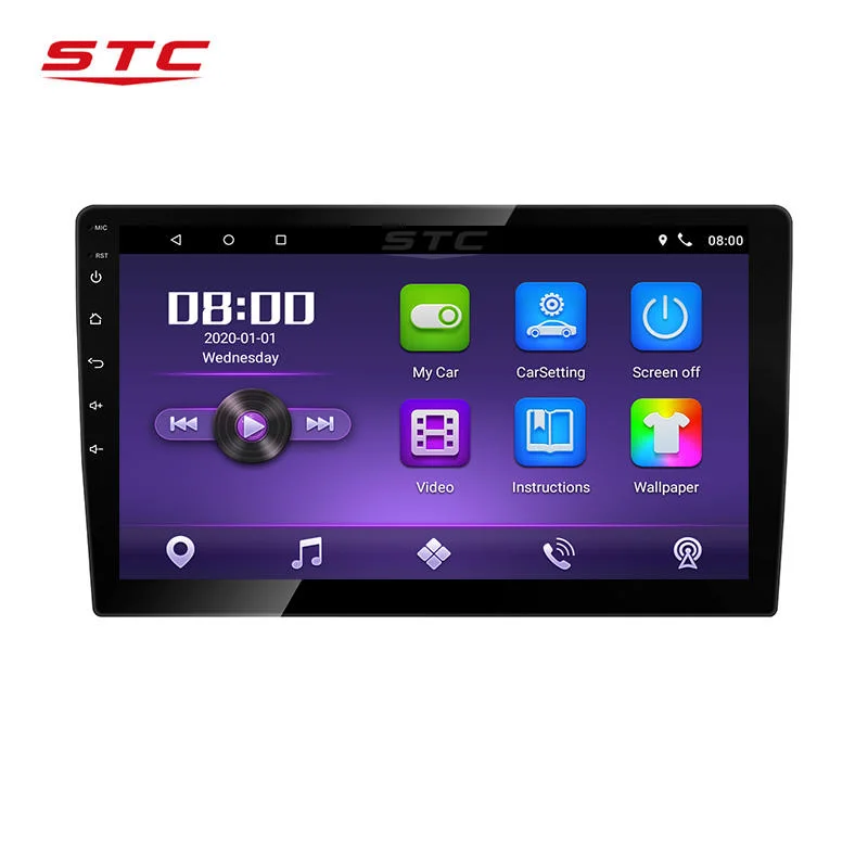 Ventes de voiture chaude Auto Radio lecteur GPS le plus récent système stéréo Android 10 corps mince de 9 pouces écran tactile universelle un lecteur de DVD