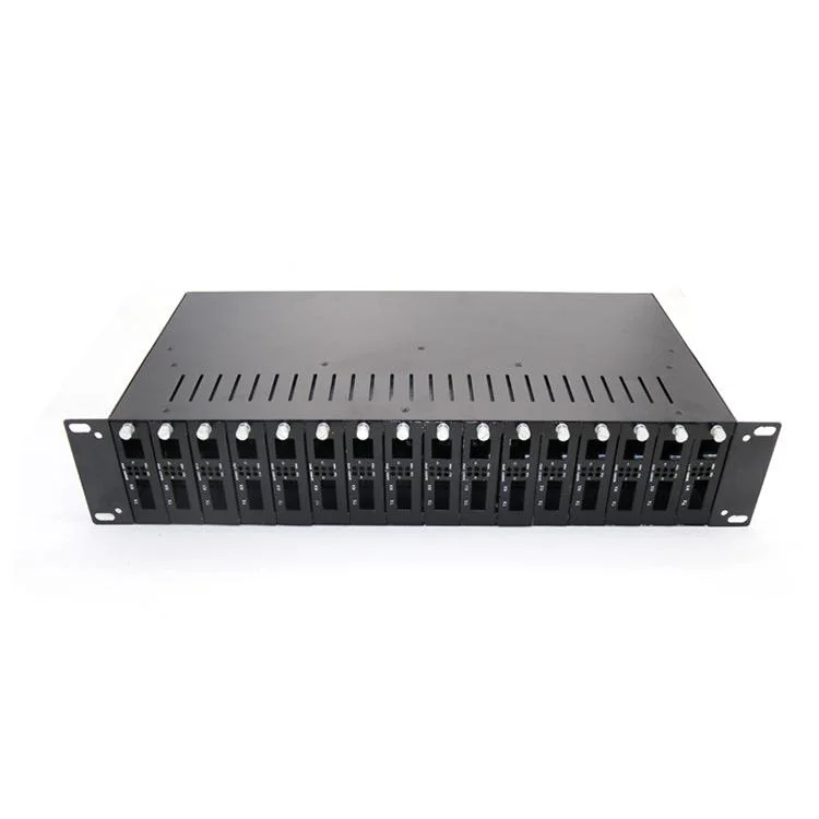 2U 16 Steckplätze Rack Mount Chassis Media Converter für Standalone Medienkonverter