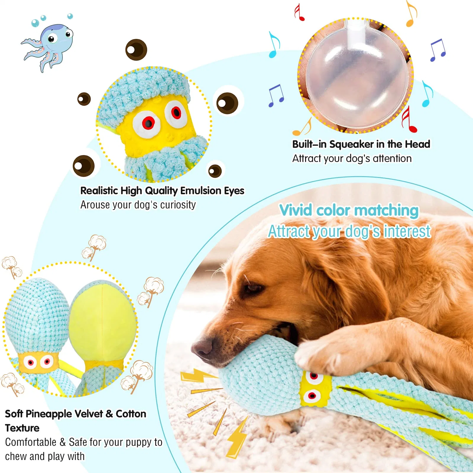 Viwik Dog Toys for Chewers Puppy Toys for Boredom and Stimulating