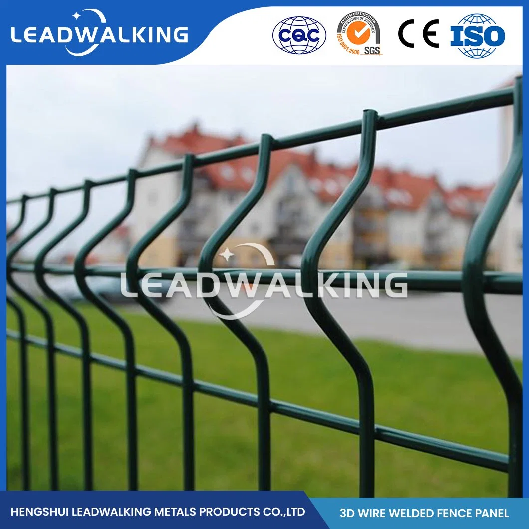 LeadWalking Kettenglied Zaunplatten Hersteller ODM Custom 3D gebogen Zaun China 3,0m Länge geschweißte Euro 3D Zaunplatte