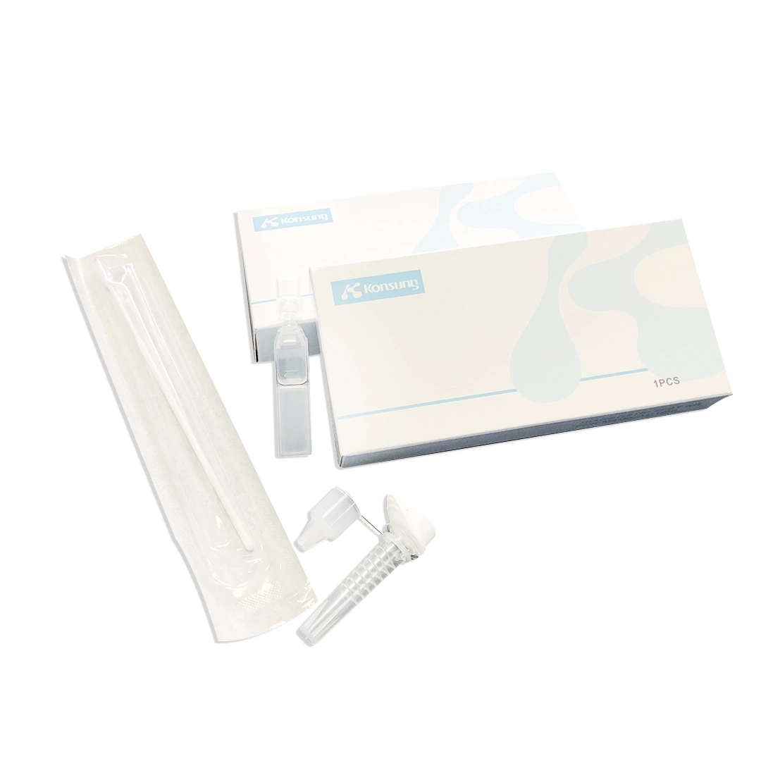 Disposable Medical Foam Tipped Nasopharyngeal Sterile Antigen Test with Sampling Tube