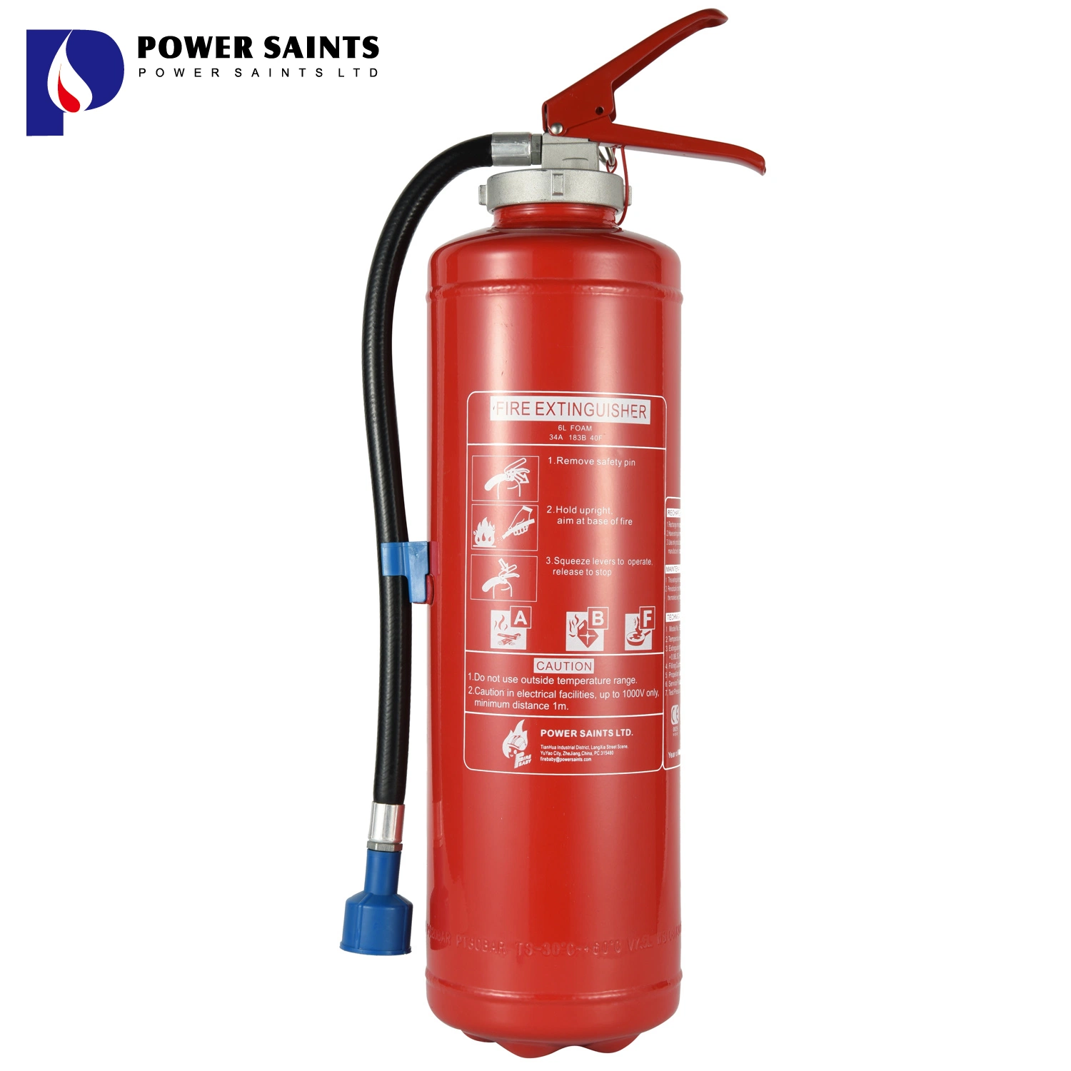 Med Approved 6kg Dry Chemical Powder Fire Extinguisher