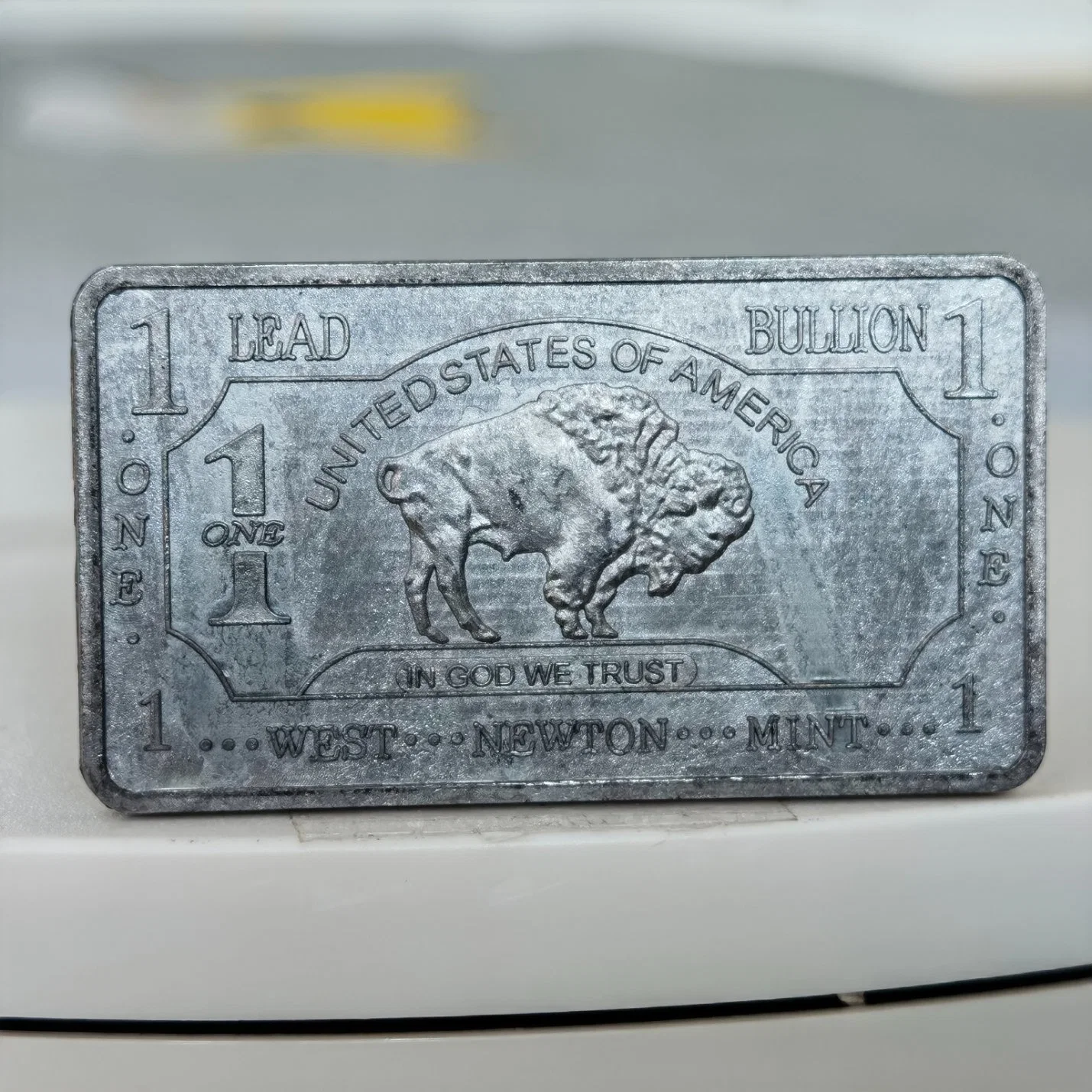 1 Oz 999 Fine Pure Lead Buffalo Bullion Badge Bars for Sale