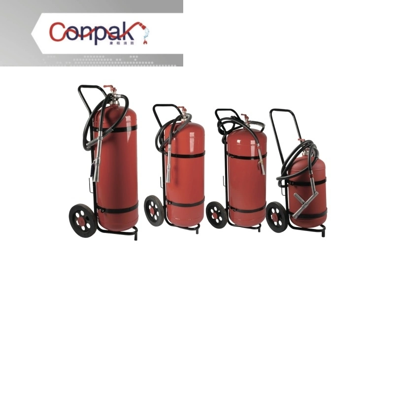 High quality/High cost performance  Supplier Portable Size Dry Powder Trolly Automatic Fire Extinguisher