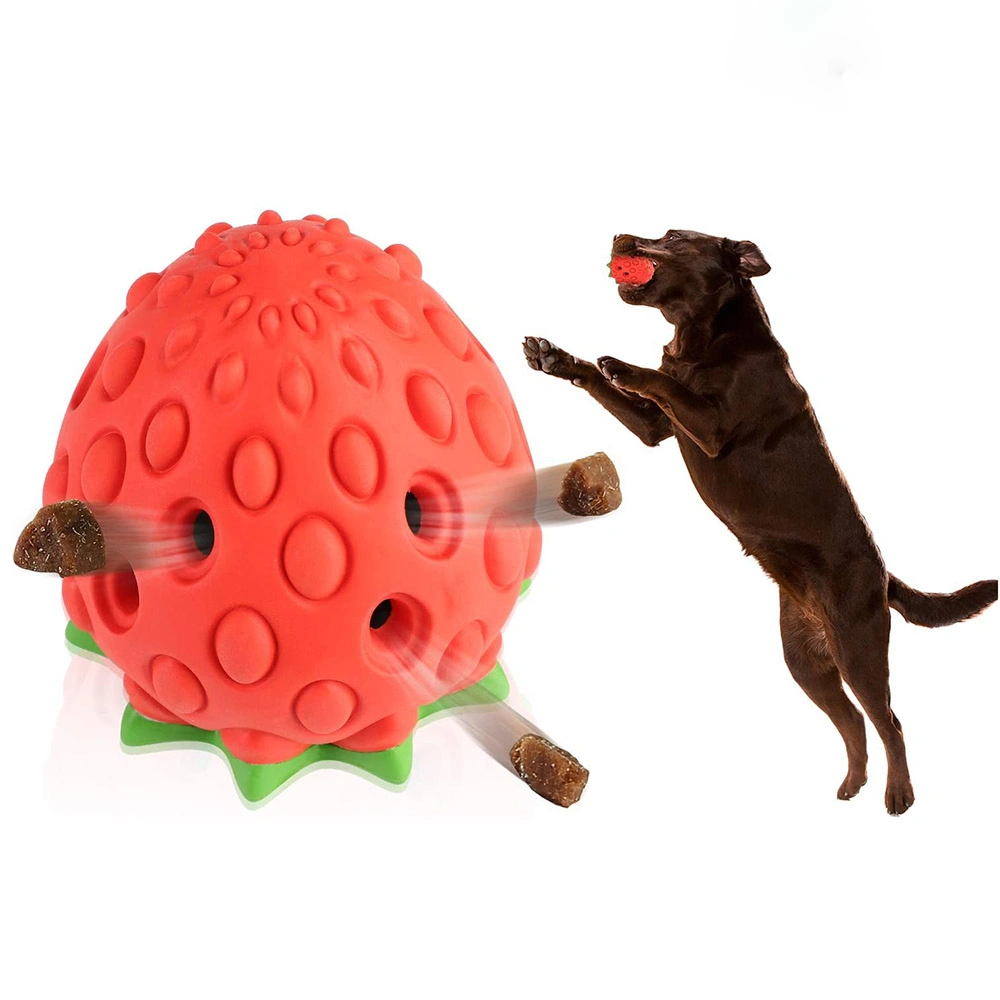 OEM Indestructible Durable Tough Strawberry Dog Chew Toy