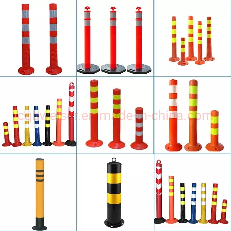 High Flexible PU Warning Post Road Safety Traffic Delineator Post