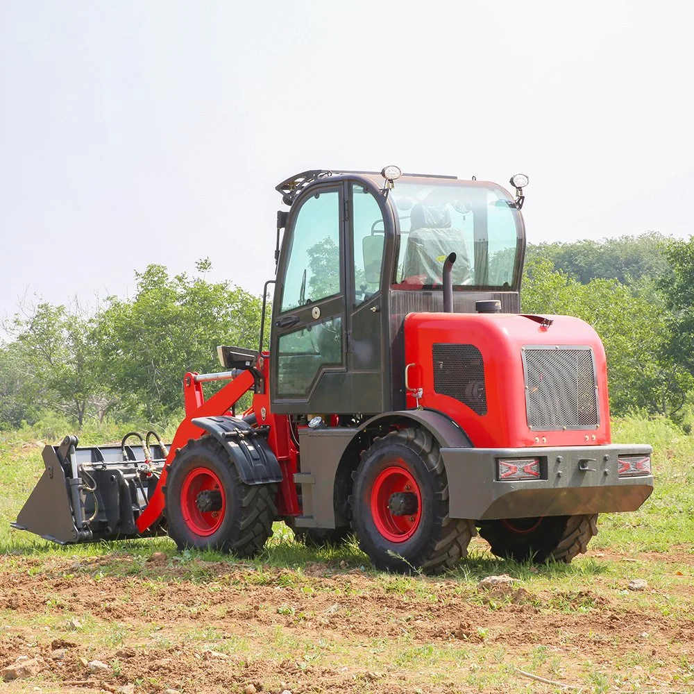 Chinese TITAN TL08 800kg 0.8 Ton Compact Small Mini Wheel Loader with Snow Bucket