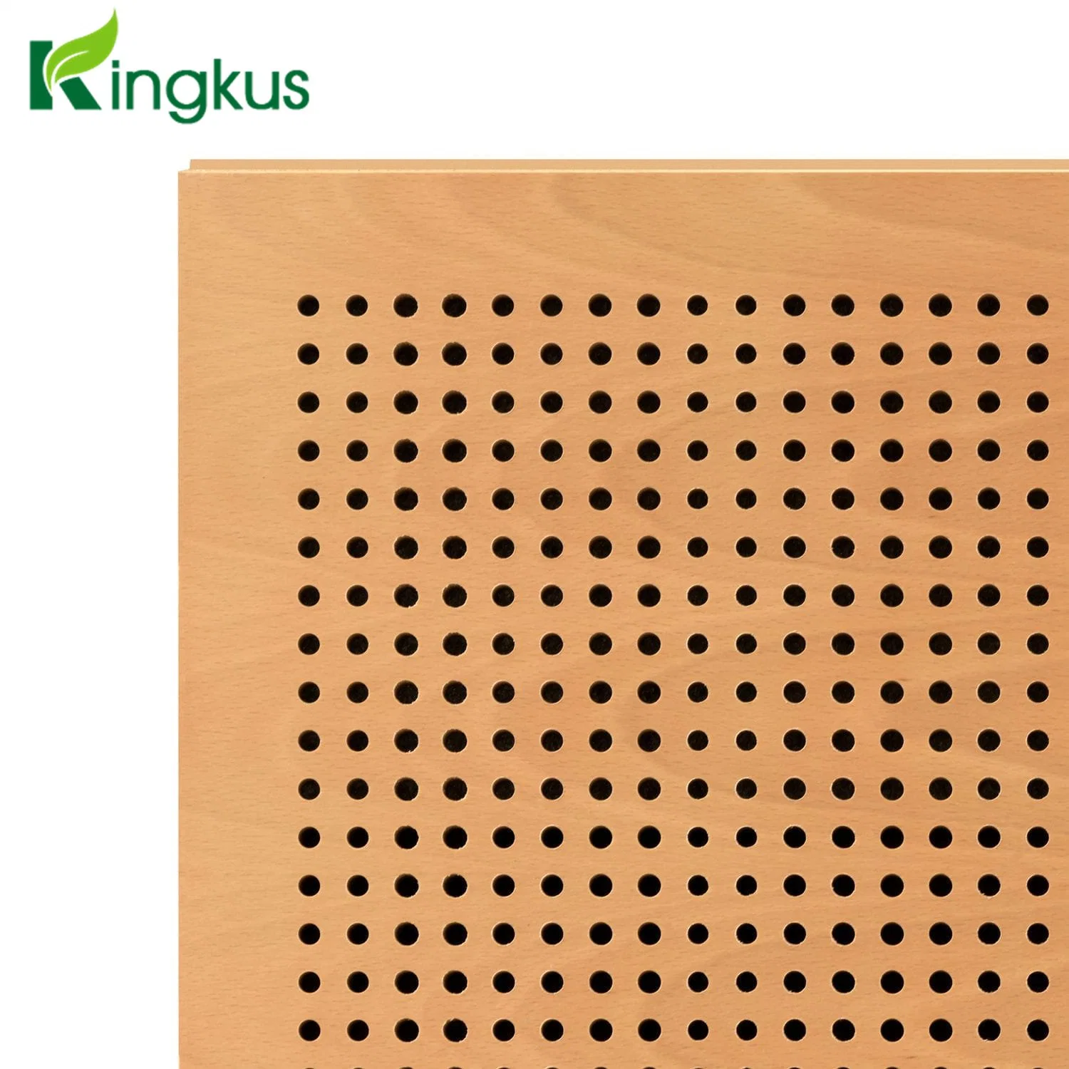 P616 Varnish Veneer Perforated Studio Wooden MDF Acoustic Panel