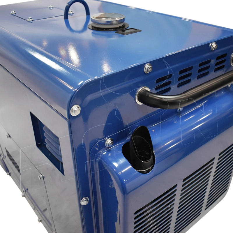 Ready in Stock Bison Portable Air Cooled Silent Power 5kw 7.5kw 3 Phase Small Diesel Generator Set Manufacturer