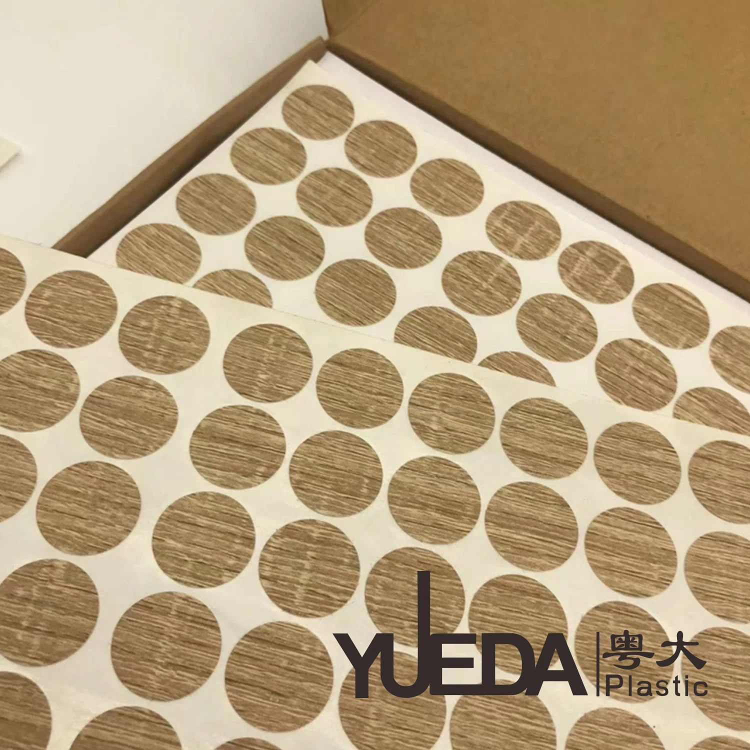Yueda Muebles PVC cubierta de tornillo adhesivo decorativo de cubierta de tornillo