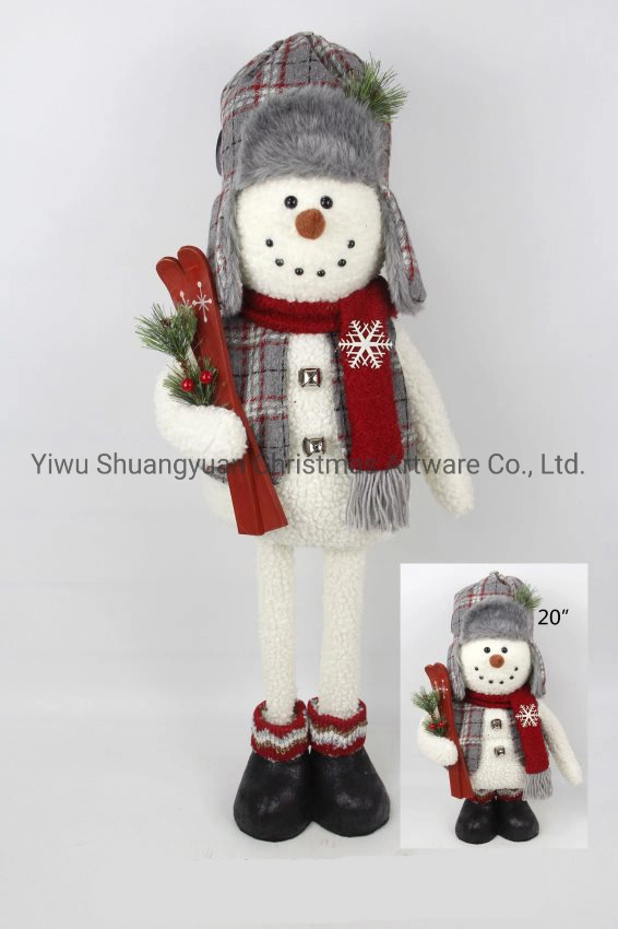 Christmas Snowman for Holiday Wedding Party Decoration Supplies Hook Ornament Craft Gifts