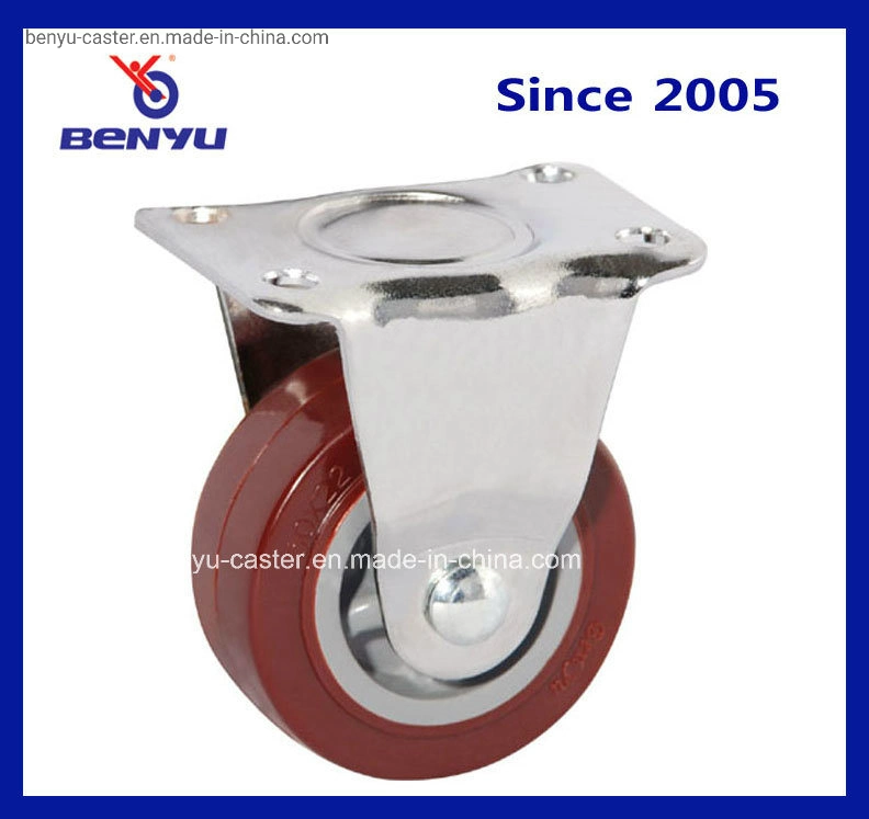 Benyu Caster - Light Duty Industrial Swivel /Rigid /Brake PU Caster and Wheel for Small Carts