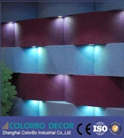 Cinema Fireproof Noise Protection Wall Pet 3D Interior Wall Panel