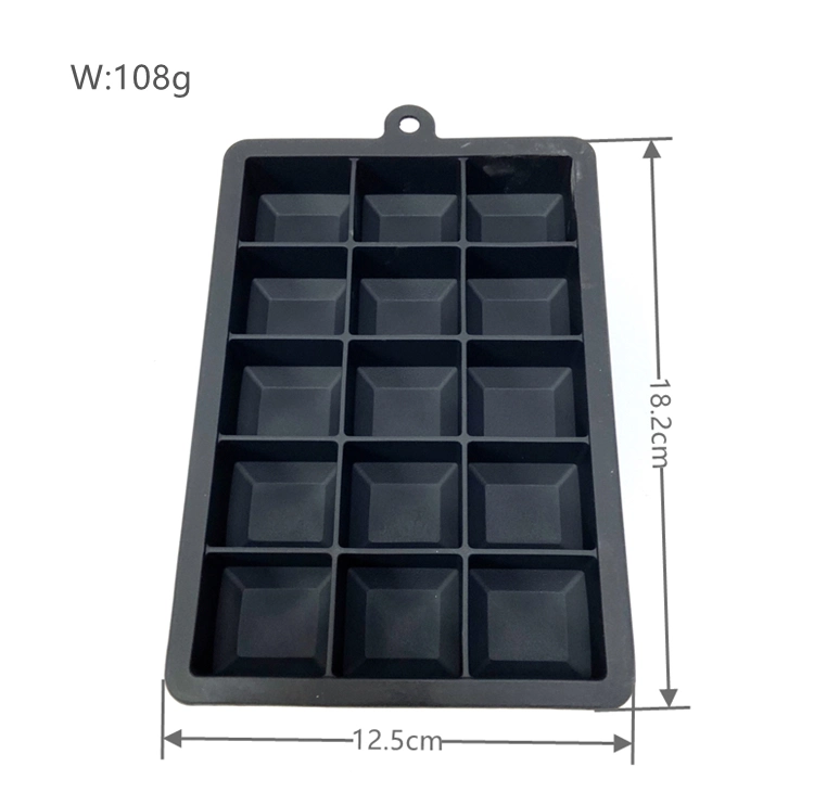 24 Grid 3D The Reinvented Plastic Lid 24 Grid Rubber Water Bottle Silicone Ice Cube Trays Mold