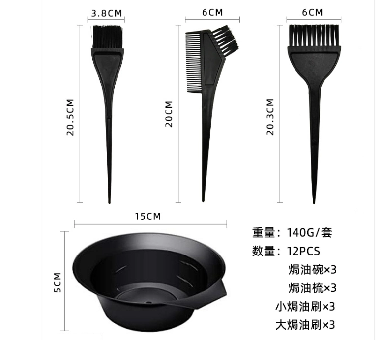 Private Label Salon Barber Hair Color Tint Bowls Hair Salon Accessories Shampoo Color Bowls Hair Dyeing Beauty Salon Accessories Plastic Hair Dye Mixing Bowl