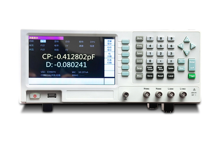 Medidor LCR con 500kHz precisión: el 0,05%, de frecuencia constante ajustable, paso de 1MHz, pantalla de 6 1/2