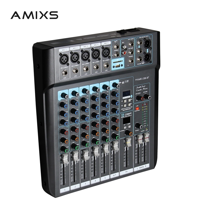 Amixs Mx600 6-канальный звук электродвигателя смешения воздушных потоков