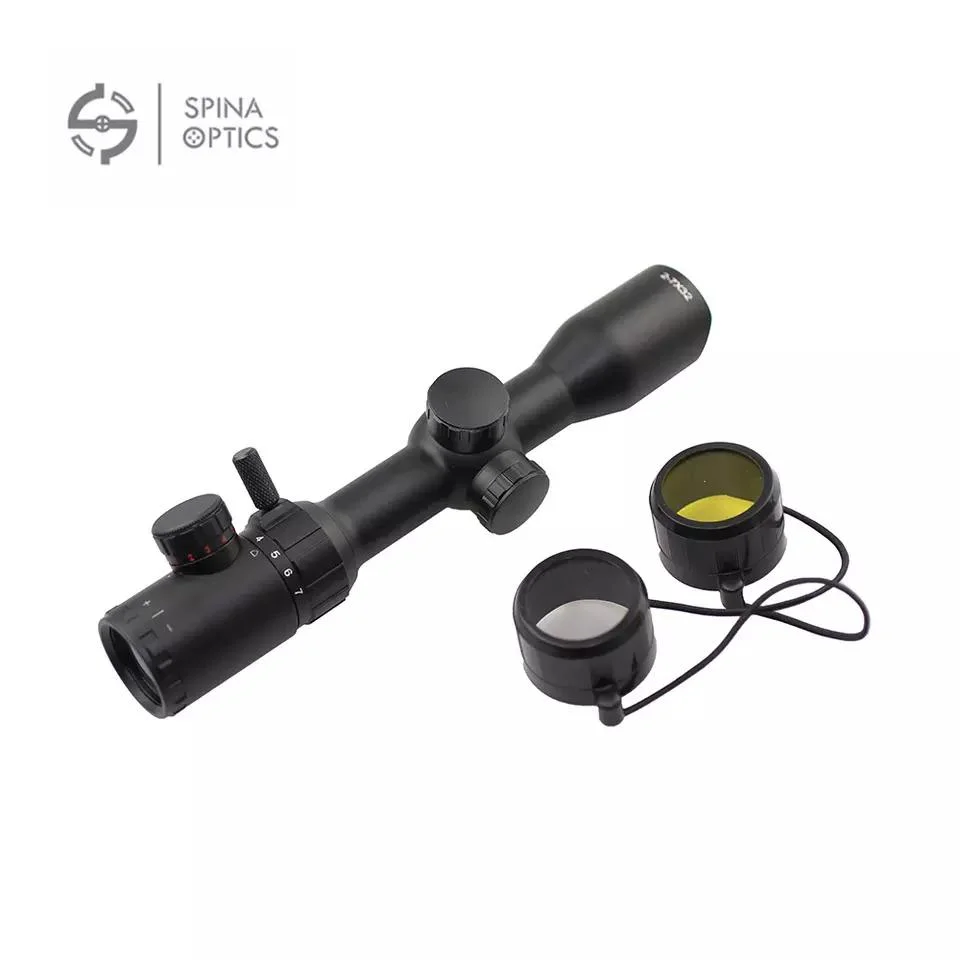 Spina Optics Hunting Scope 2-7X32 Red Green Illuminated Range Finder Reticle Scope Mira La Vista Optical Sight