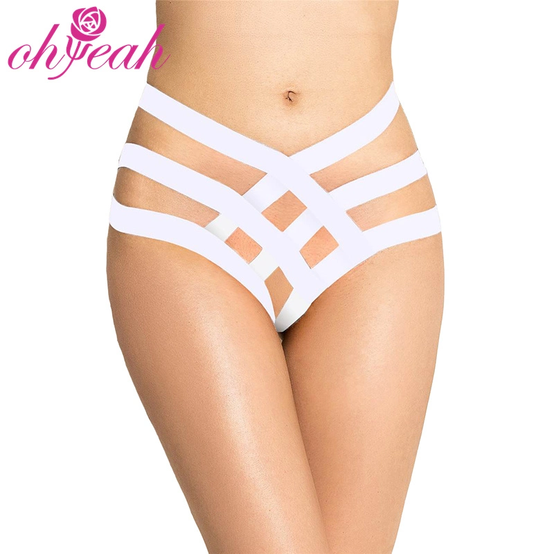 Erotic Hollow out Strappy Adult Women's Plus Size Sexy Underwear Panties