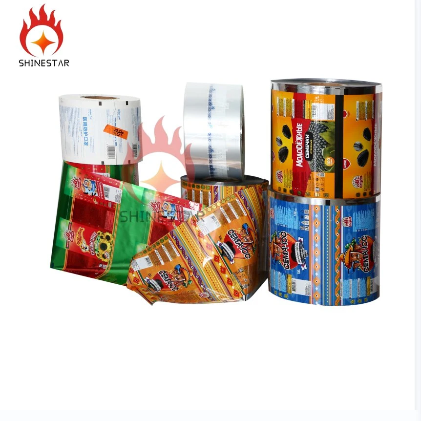 Custom Food Grade Plastic Packaging Roll BOPP Film for Bread Candy Biscuits