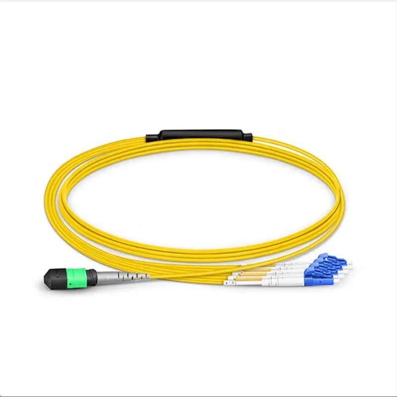 MPO Patch Cord MPO to LC 24 48 96 Core Multimode / Single Mode Breakout Fiber Optical Cable MPO to LC 5m LSZH Optical Umper