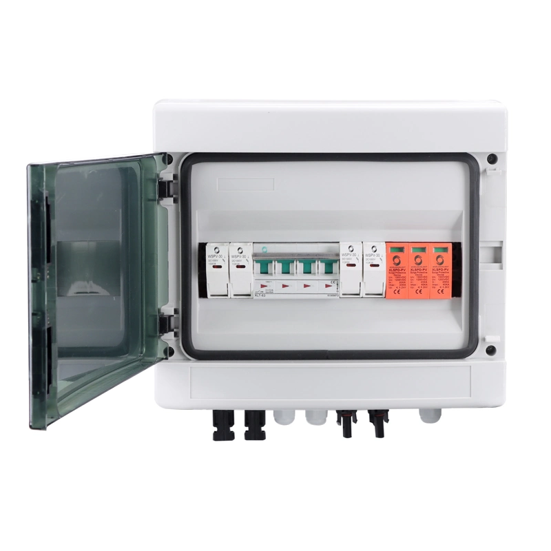 Wsdb-PV2/1 Solar System IP65 2 Inout 1 Output 2 Strings 16A 1000V DC Solar PV Array Distribution Combiner Box