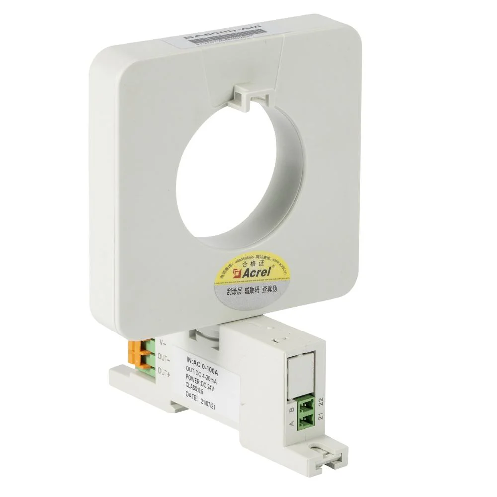 Acrel Ba20 (II) -Ai/I (V) 0-5V/4-20mA DIN Rail Integrated Type Smart AC Current Transducer Class 0.5 for Automated Industry