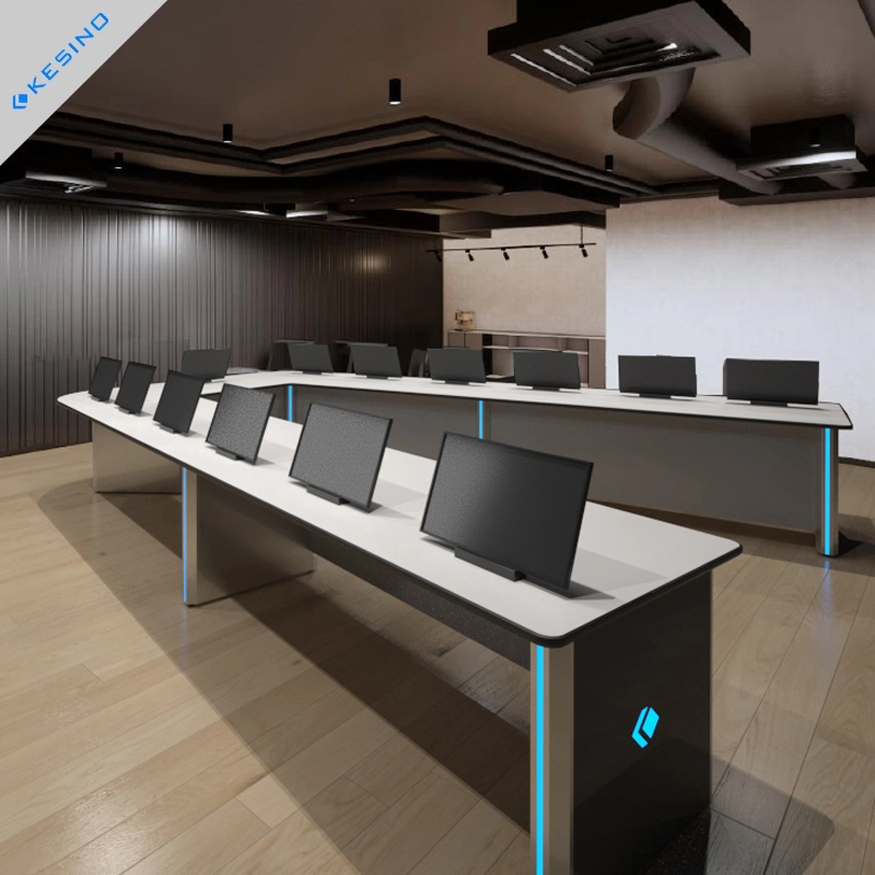 Forme Kesino V-Table de réunion salle de contrôle de la console de bureau de la console