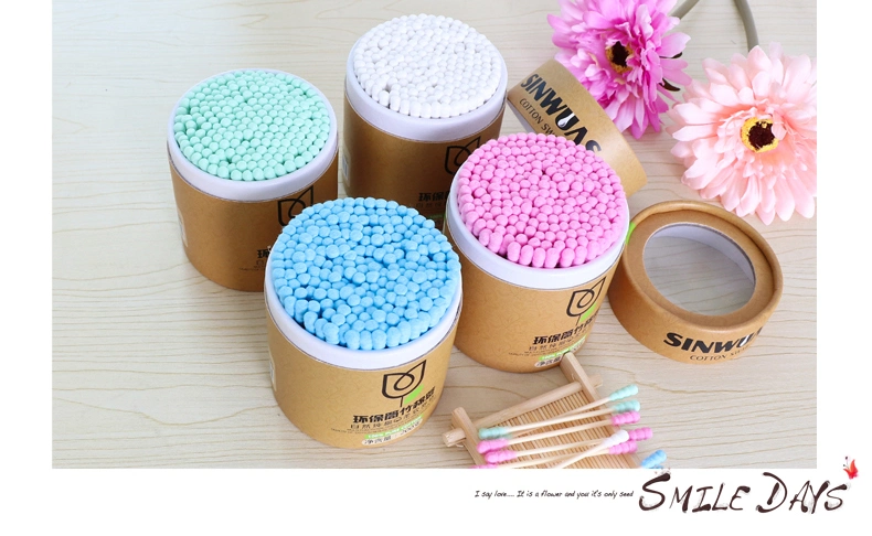 Cyy Biodegradable Cotton Buds in Eco-Friendly Container Package