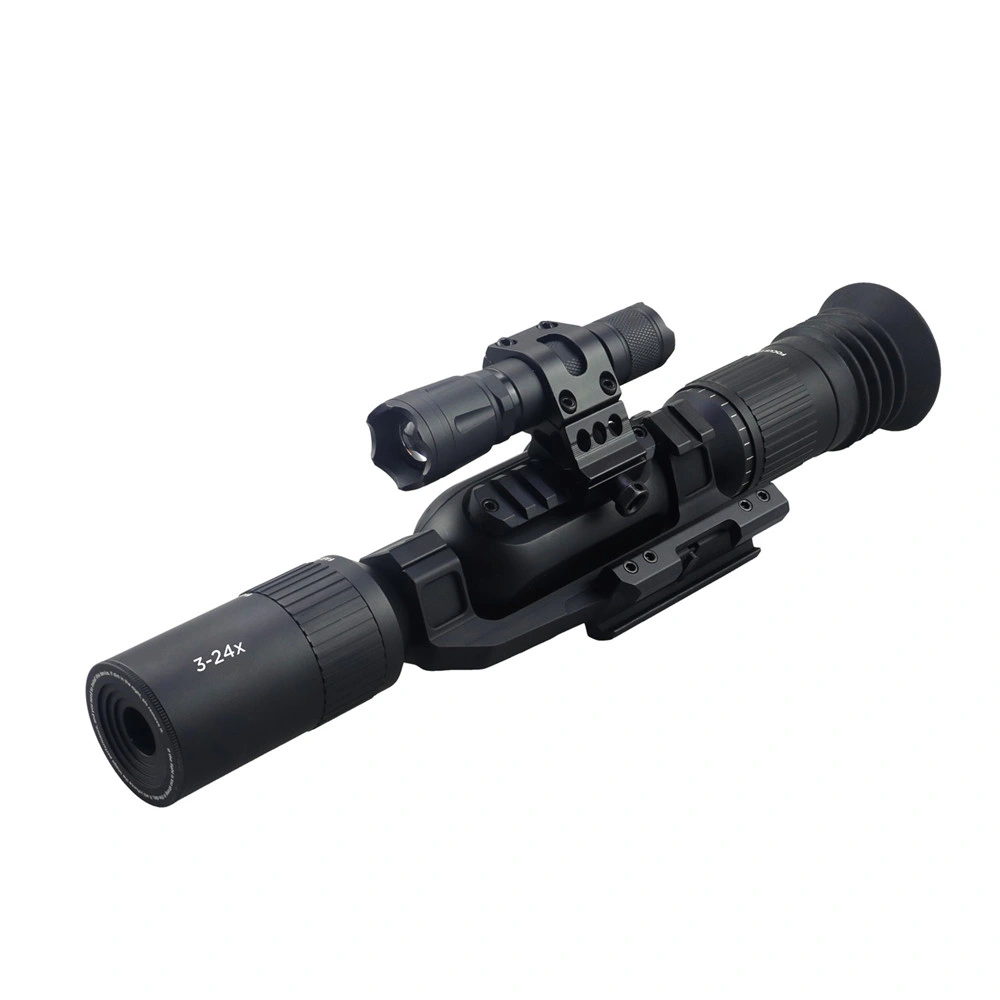 Ultra 4K Digital Night Vision Scope HD Sony Sensor 4 Cores 3-24X Tactical Sight Hunting Smart Night Vision Weapon Scope