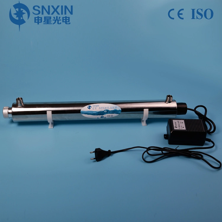 Snxin Good Sale 16W 2gpm 304ss Sterilization Equipments Ultraviolet Sanitizer CE RoHS Saso UV Sterilizer