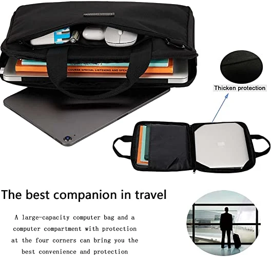 Laptop Computer Case Bags 14 Inch for Women Men Compatible with MacBook PRO/Air 14inch Notebook Laptop Shoulder Briefcase Bag