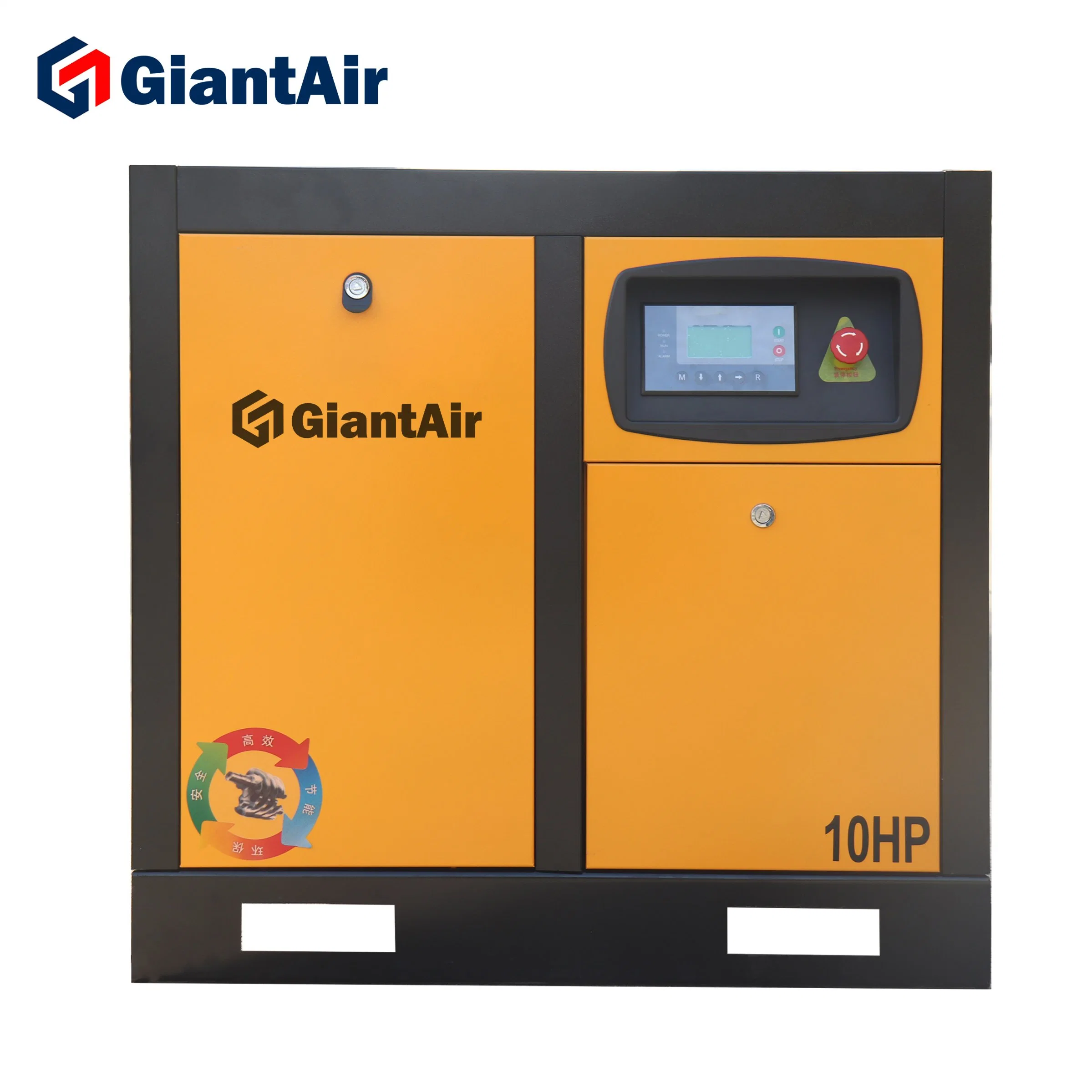 Giantair Aircompressors Low Pressure 7.5kw 10HP Industrial Combined Rotary Screw Air Compressor