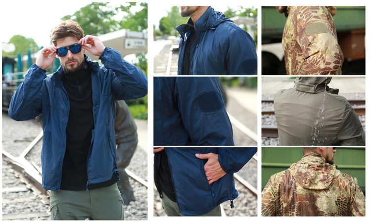 5-Colors Camo Outdoor Sports Waterproof Hiking Hunting Sun Protection Tactical Jacket